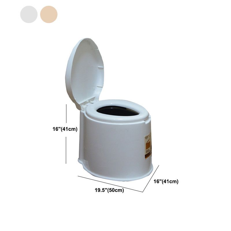 Contemporary Plastic Toilet Vloermontage Toiletpot met Zitting voor Badkamer