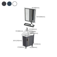 Contemporary Sink Vanity Driehoekige Wandgemonteerde Hoekbadkamermeubel