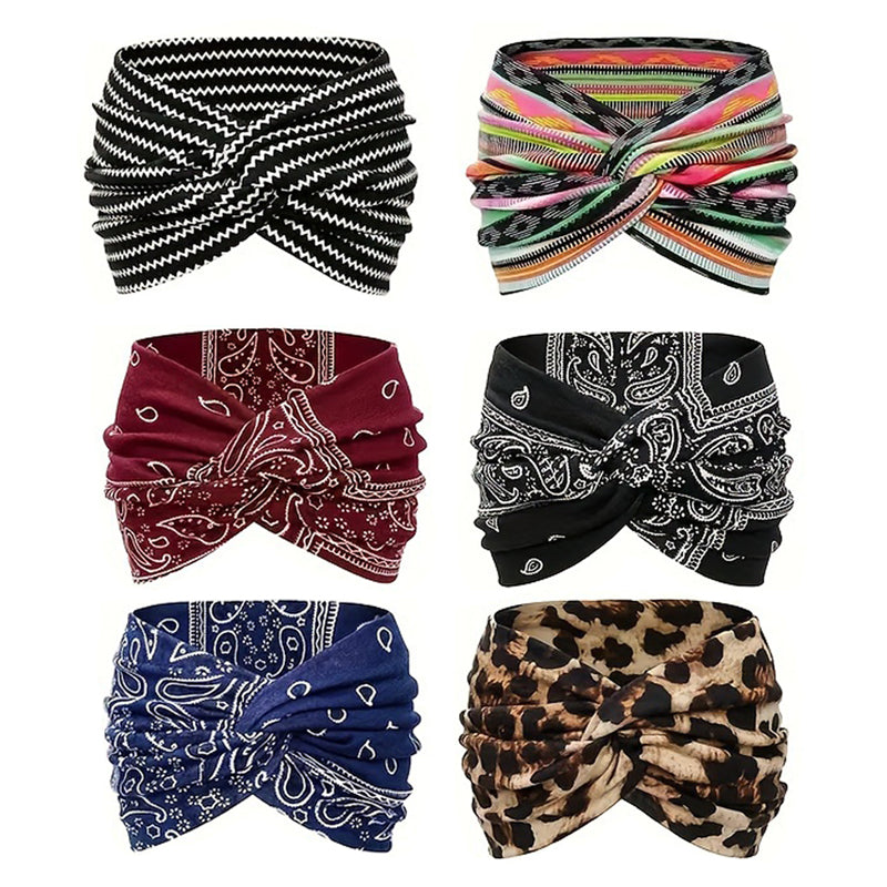 Brehn | Vintage-stijl Brede Batik-Haarband