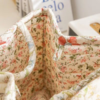 Delicate Bloemen Canvas Opbergmand