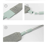 CleanSweep | Flexibele en lange borstel voor stofreiniging