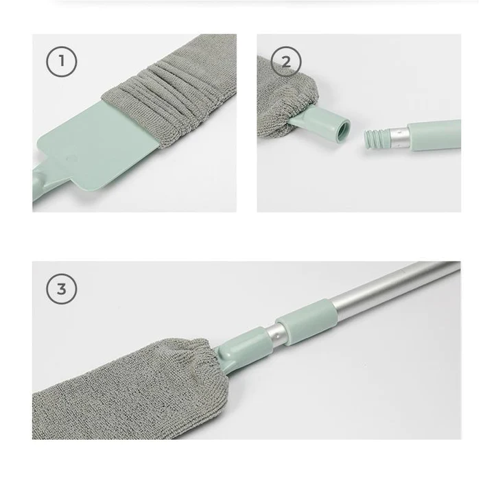 CleanSweep | Flexibele en lange borstel voor stofreiniging