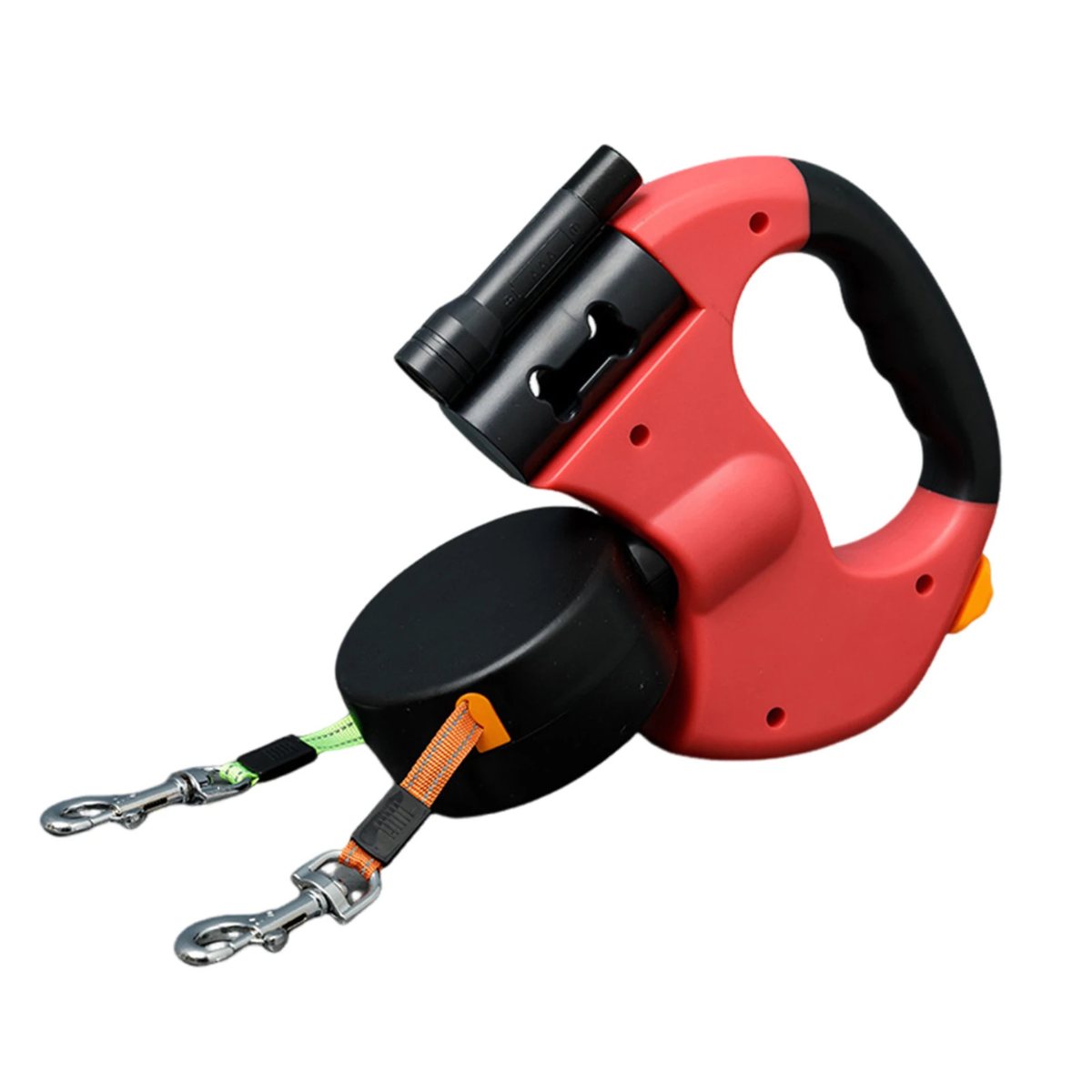 Nooit Meer In de Knopen – Dubbele Hondenriem met LED Licht