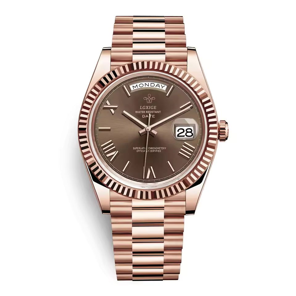 Herenhorloge – Elegant ontwerp met dag- en datumweergave