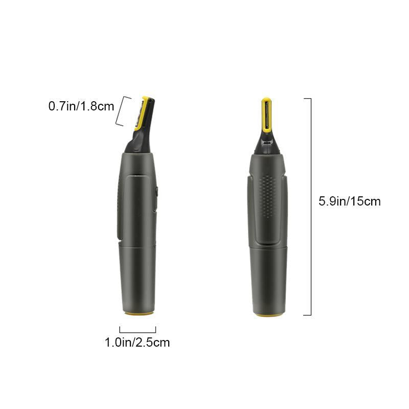 Professionele Ultradunne Precisietrimmer | Titanium Roestvrijstalen Bladen | Ingebouwde LED-Lamp | Micro-Oscillatie Technologie | Voor Neus, Oren & Contouren