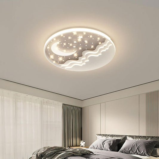 LunaAura LED-Plafondlamp | Hemels Maan-Star-Design