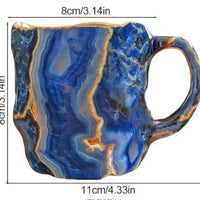 Koffiemokken GlaceCup | Handgemaakt & Mineraal Kristal | Isolerend & Geschikt voor de Magnetron | 350–450 ml