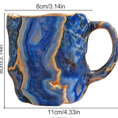 Koffiemokken GlaceCup | Handgemaakt & Mineraal Kristal | Isolerend & Geschikt voor de Magnetron | 350–450 ml