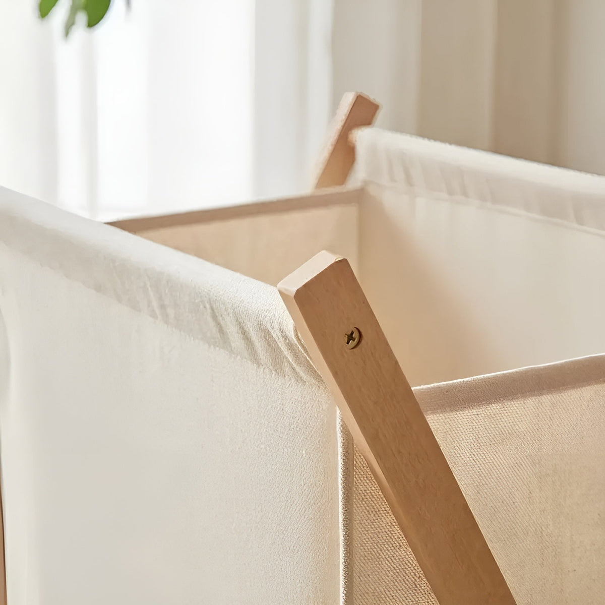 Opvouwbare Wasmand van Hout – Robuust Houten Design | Decoratief en Functioneel
