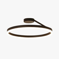 Arisha Plafondlamp Ring Modern LED Zwart/Wit Woonkamer Gang Metaal