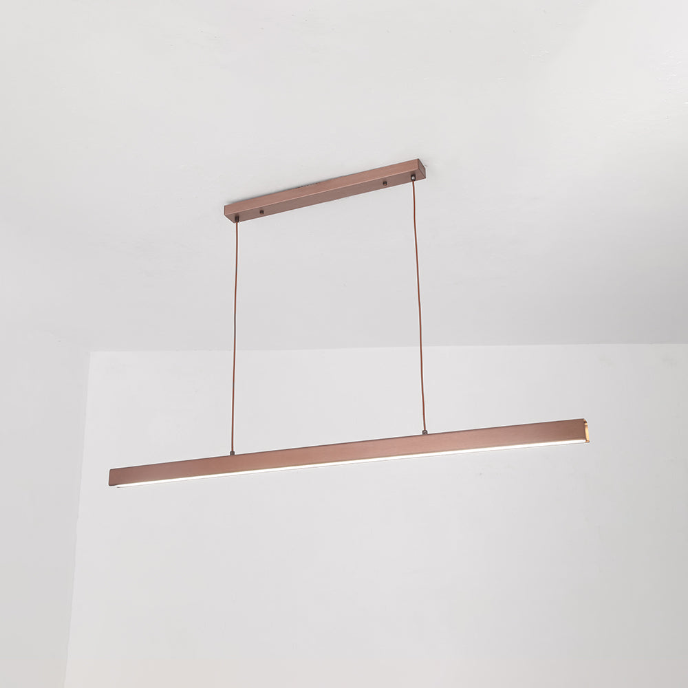 Thala Moderne Lineaire Hanglamp Zwart/Bruin Woonkamer