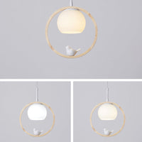 Alixor Hanglamp Rond Noordisch. Hout/Metaal. Hout. Slaapkamer