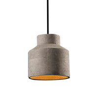 6.5"/8.5"/10.5" Dia Schuur/Cilinder/Dome Cement Hanglamp Industriële 1 Licht Eetkamertafel Plafondlamp met Verstelbare Kabel in Grijs