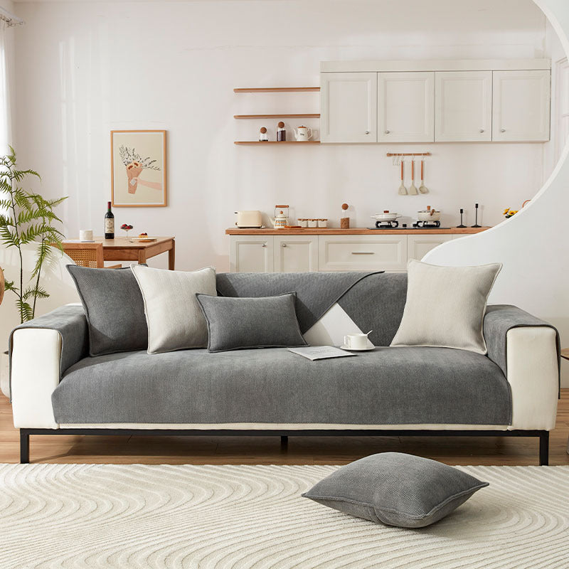 AestheticCover™ | Sofakleed van Chenille-stof met Visgraatpatroon