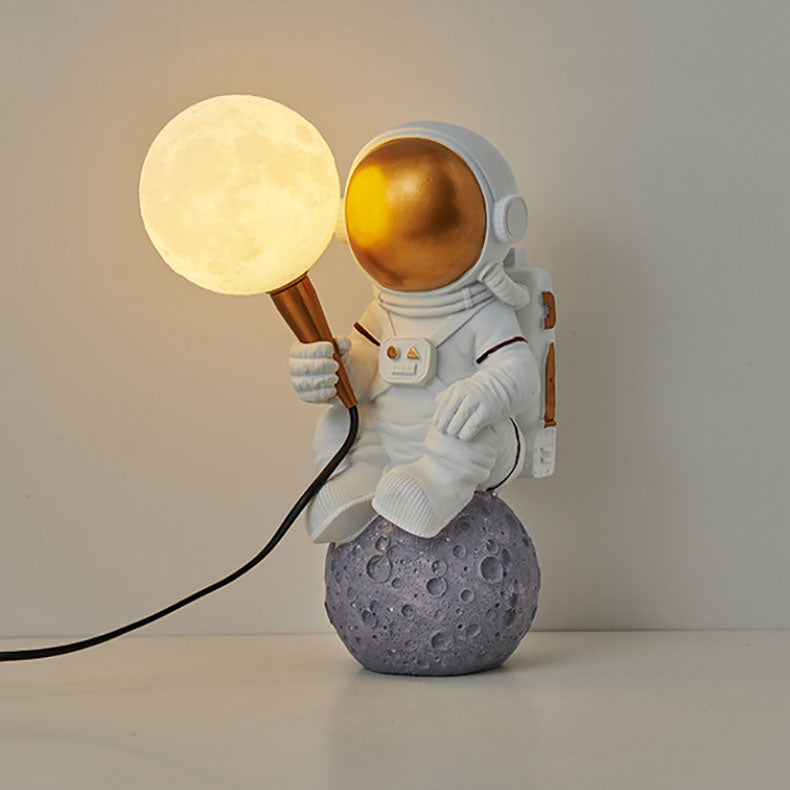 Brehn | CosmoBuddy Astronaut Wandlamp | Creatief Ontwerp | Hars & ABS | LED Slaapkamerlicht