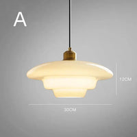 Hanglamp van Mat Wit Glas