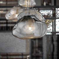 Minimalistische Glazen Hanglamp van Glasvezelwolken