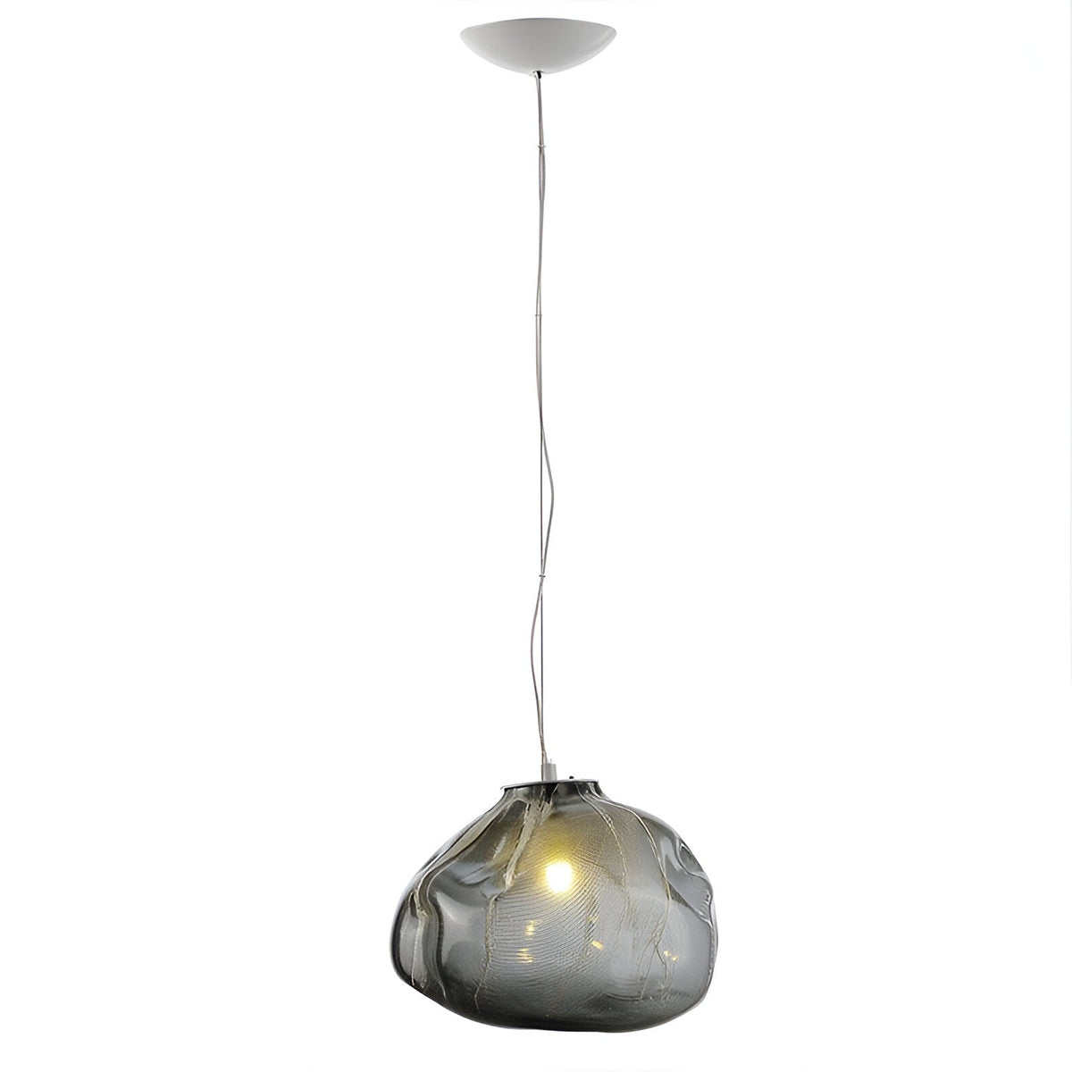 Minimalistische Glazen Hanglamp van Glasvezelwolken
