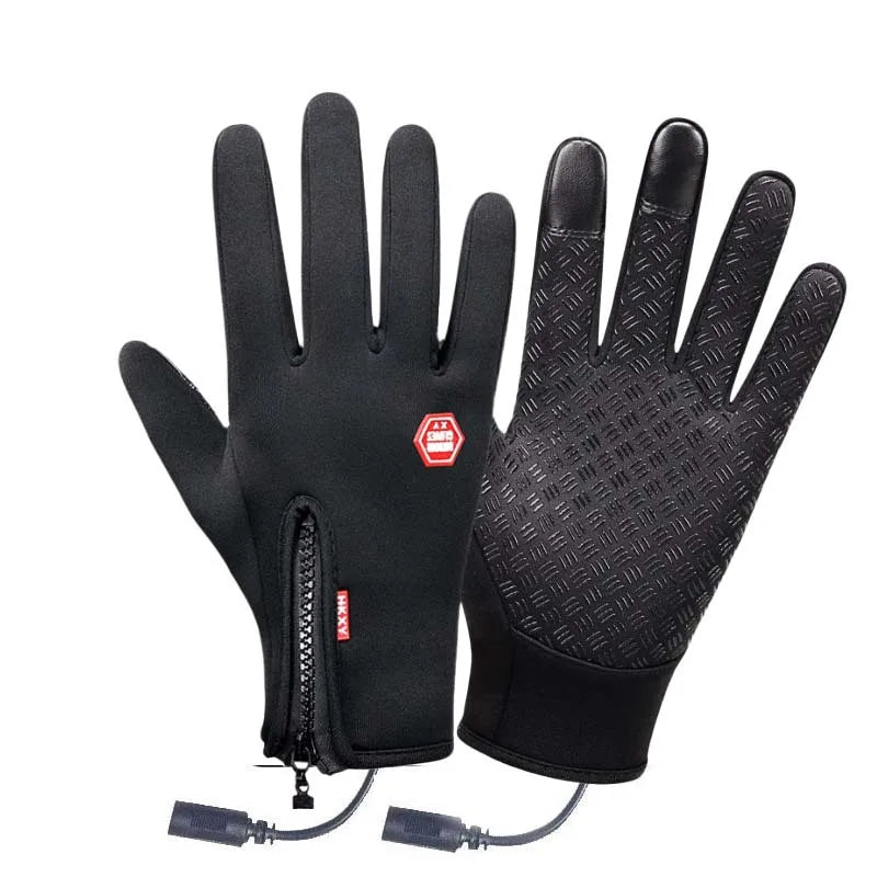 Verwarmde winterhandschoenen met touchscreen