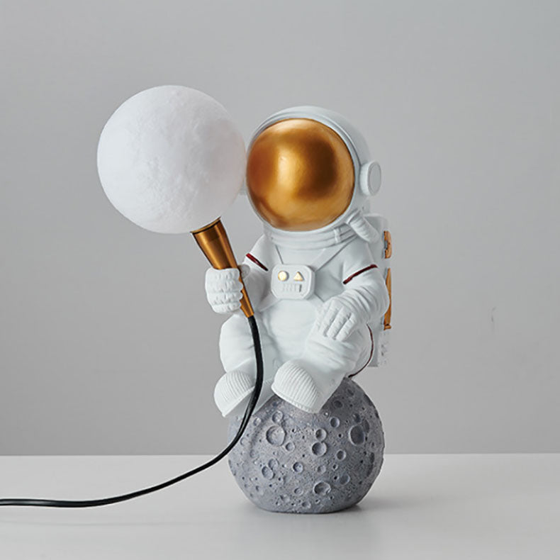 Brehn | CosmoBuddy Astronaut Wandlamp | Creatief Ontwerp | Hars & ABS | LED Slaapkamerlicht