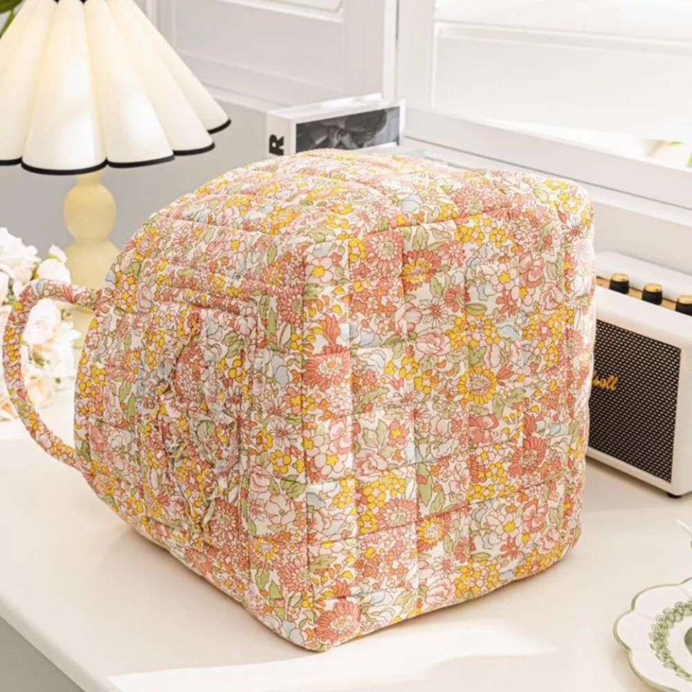Delicate Bloemen Canvas Opbergmand
