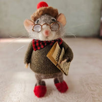 WhiskerWool™ – Handgemaakte, naaldvilt muis