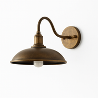 Vintage Industriële IJzeren Kom Buitenwandlamp LED 1-Licht