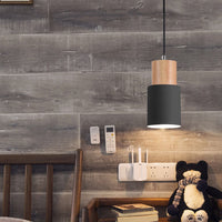 Metaal Houten Hanglamp | Modern Industrieel Ontwerp