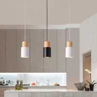 Metaal Houten Hanglamp | Modern Industrieel Ontwerp