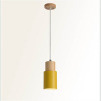 Metaal Houten Hanglamp | Modern Industrieel Ontwerp
