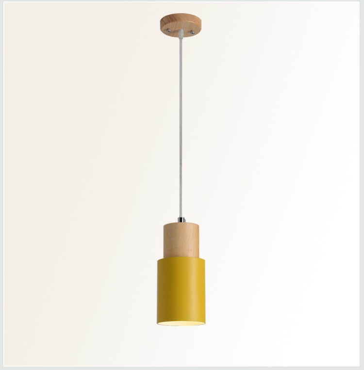 Metaal Houten Hanglamp | Modern Industrieel Ontwerp