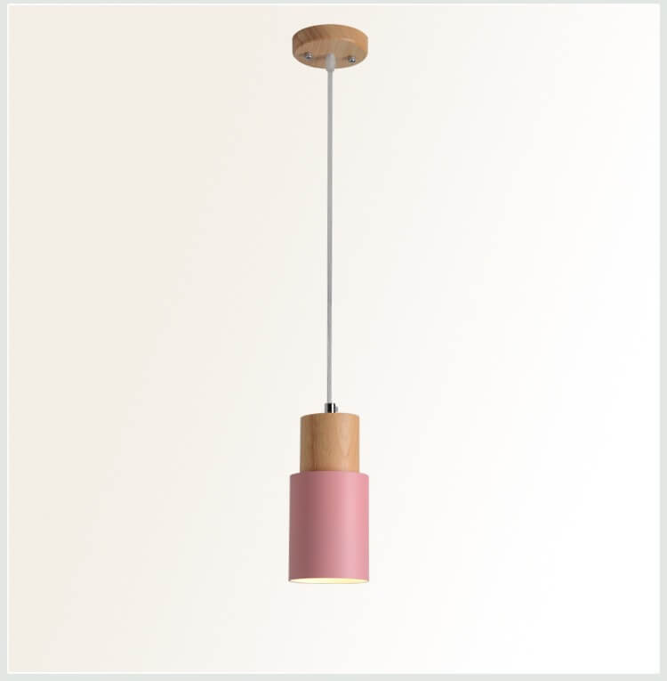 Metaal Houten Hanglamp | Modern Industrieel Ontwerp