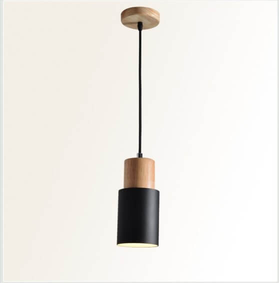 Metaal Houten Hanglamp | Modern Industrieel Ontwerp