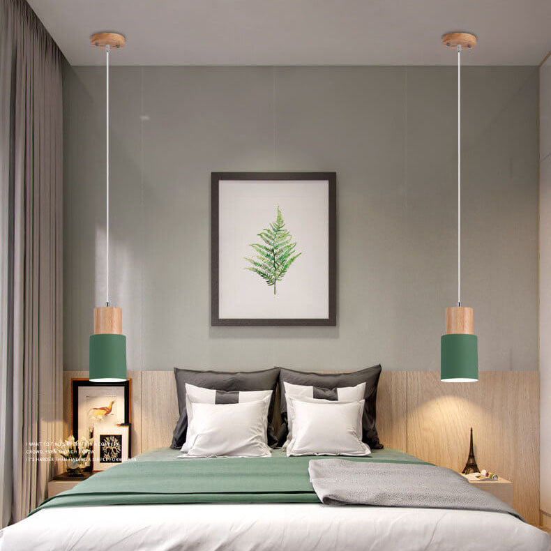 Metaal Houten Hanglamp | Modern Industrieel Ontwerp