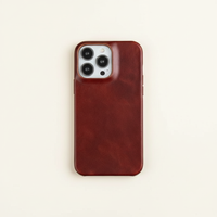 Leren Telefoonhoesje voor iPhone met Schokabsorberende Bescherming