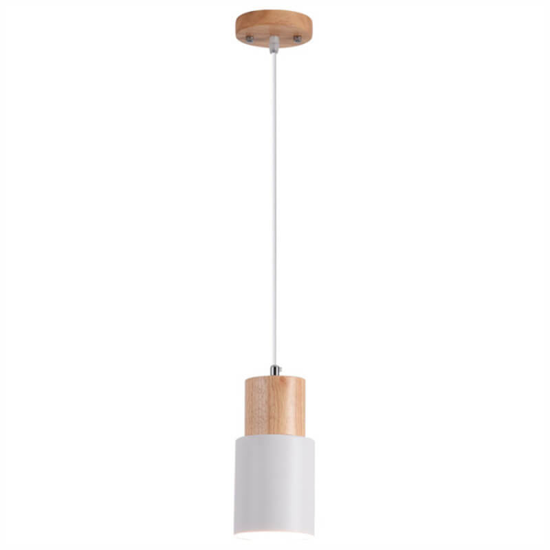 Metaal Houten Hanglamp | Modern Industrieel Ontwerp
