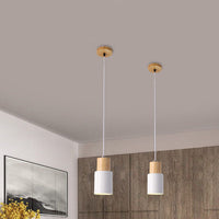 Metaal Houten Hanglamp | Modern Industrieel Ontwerp