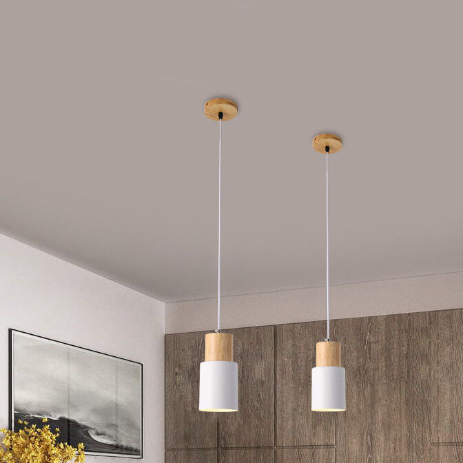 Metaal Houten Hanglamp | Modern Industrieel Ontwerp