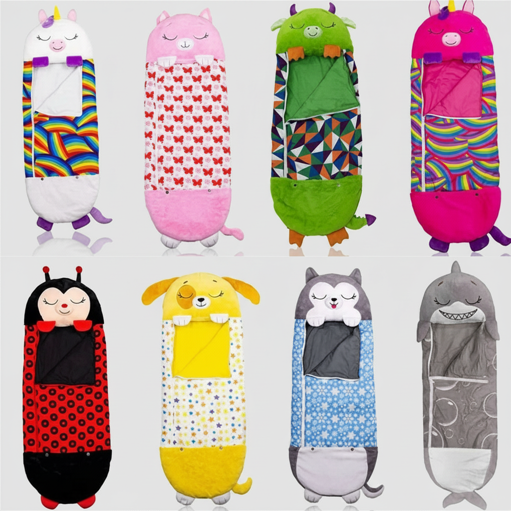 Vouwbare Kinderslaapzak in Dierenvorm – Snoozi