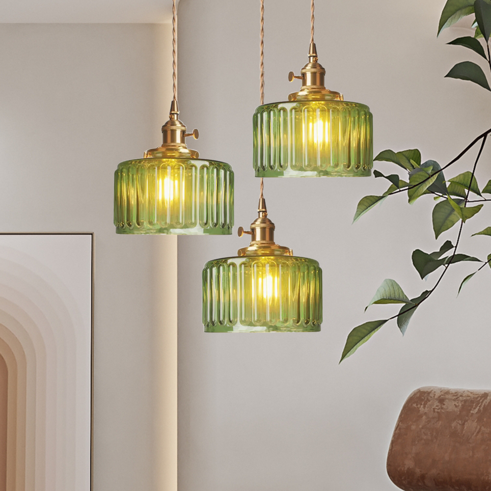 Kroonluchter van kristal met verstelbare hoogte in vintage stijl