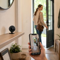 EyeGuard | Compacte WiFi Beveiligingscamera met HD Nachtzicht