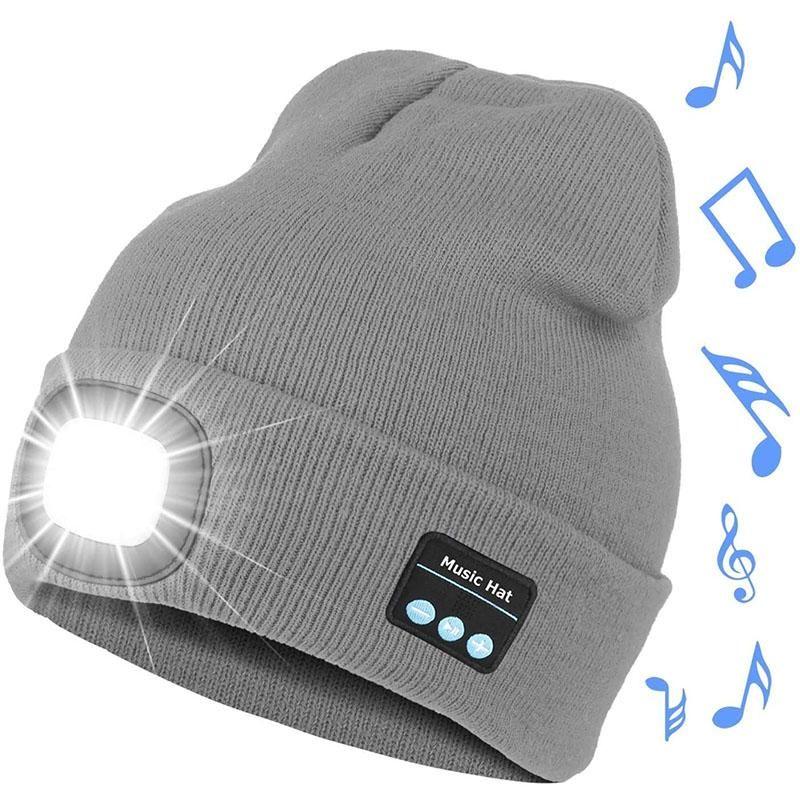 Geüpgrade Unisex Muzikale Bluetooth LED Beanie Hoed