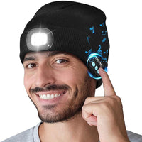 Geüpgrade Unisex Muzikale Bluetooth LED Beanie Hoed