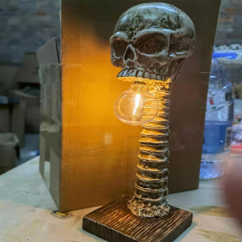 Horror Schedel met Wervelkolom Lamp