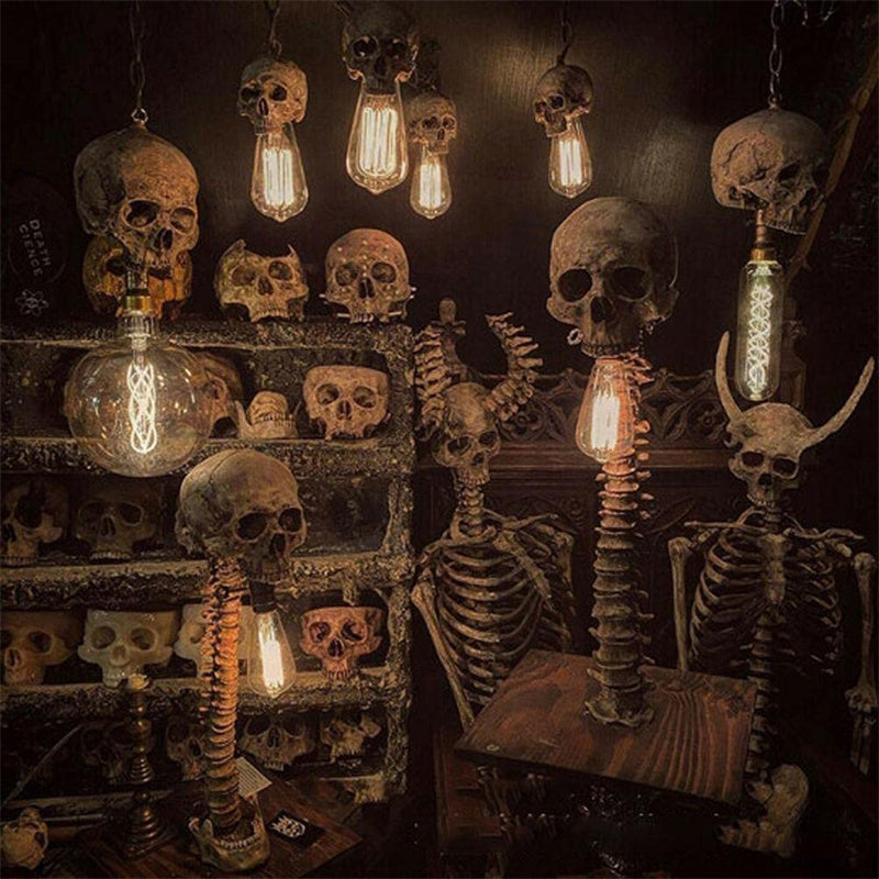Horror Schedel met Wervelkolom Lamp