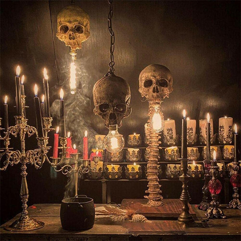 Horror Schedel met Wervelkolom Lamp