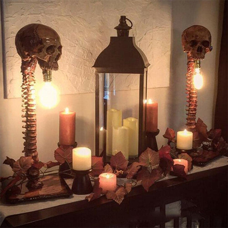 Horror Schedel met Wervelkolom Lamp
