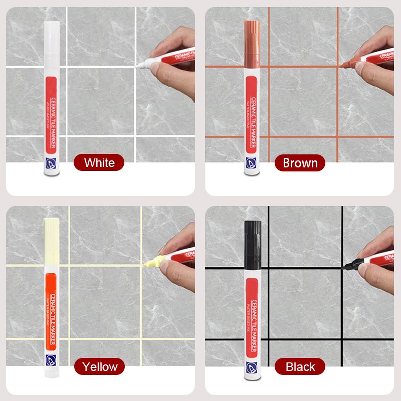 Professionele Fugenstift voor Keramische Tegels | Anti-Schimmel Formule | Waterdicht & Kleurvast | Op Waterbasis Inkt | Inclusief Verzegelingseffect