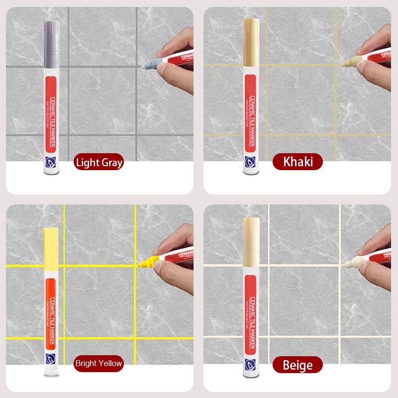 Professionele Fugenstift voor Keramische Tegels | Anti-Schimmel Formule | Waterdicht & Kleurvast | Op Waterbasis Inkt | Inclusief Verzegelingseffect