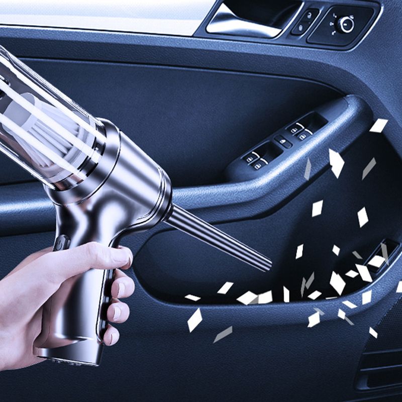 Superkrachtige draadloze stofzuiger voor de auto